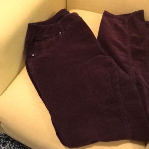 Cambridge Dry Goods Burgundy Corduroy Pants